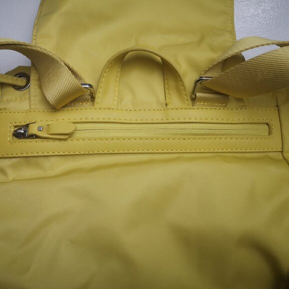 Samsonite Mustard Yellow Bucket Style Adjustable Straps Unisex Backpack - Picture 7 of 14